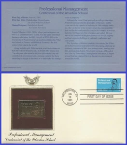 USA8 #1920 U/A GOLDEN REPLICA FDC Professional Management - Imagen 1 de 1