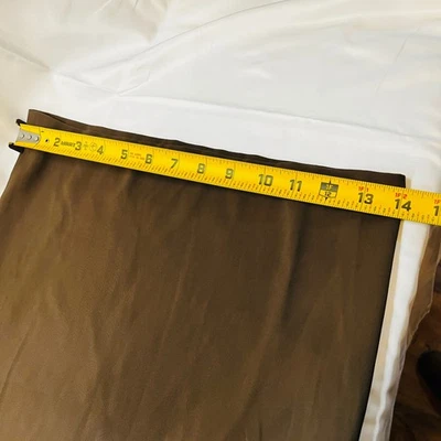 Boohoo Tall Chocolate Wide Leg Fluid Belted Trousers Size 18 - Image 1 of 4