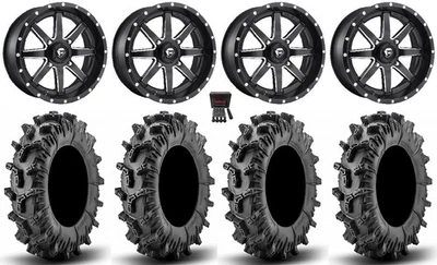 Fuel Maverick 22" Wheels Bk 35" Terminator Max Tires Polaris RZR XP 1K / PRO XP - Image 1 of 4