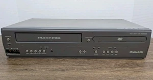DV225MG9 VCR Magnavox Combo Player VHS 4 Head Hi Fi DVD VHS Gray Tested - Picture 1 of 12