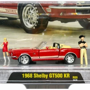 NEW 2024 M2 Machines Diorama R09 68 Shelby GT500 KR Convertible & Carroll Shelby - Picture 1 of 2