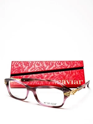 Caviar 5641 Eyeglasses Purple Gold 28 Authentic 53mm - Image 1 of 4