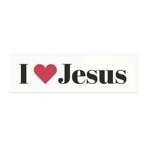 Ich liebe Jesus Auto Magnet | Christliche Auto Deko | Glaube Geschenk für Gläubige - Bild 1 von 5
