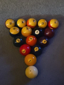 Juego completo de 16 bolas de billar/piscina vintage Bélgica Aramith Premier - Imagen 1 de 7