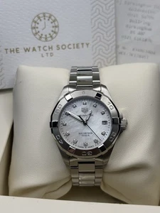 TAG Heuer Aquaracer White Mother of Pearl Women's Watch - WBD1314.BA0740 - Picture 1 of 9