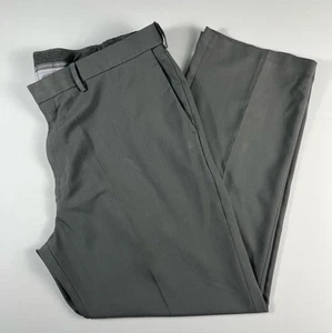Haggar Mens 40x30 Actual 39x30 Gray Classic Fit Premium Comfort Elastic Waist - Picture 1 of 18