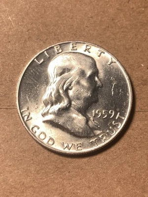 1959 D Franklin Half Dollar - Uncirculated - As Shown! (#1812) - Image 1 of 4