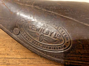 Vintage A.E.Wilby Birmingham Track Sprinter Type Saddle, Brown, VGC, 1930s? - Picture 1 of 12