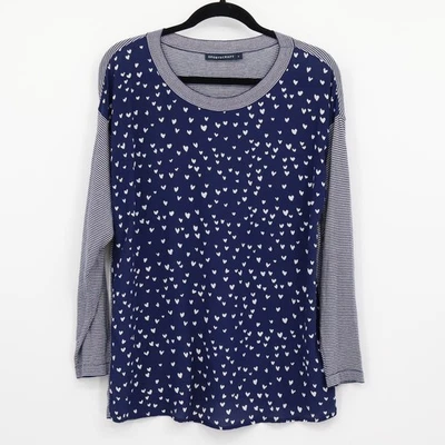 Camiseta Sportscraft Seda Corazón Mujer M Azul Australiano Mixto Medios Boho Tranquilo Lujo Foto 1 de 4