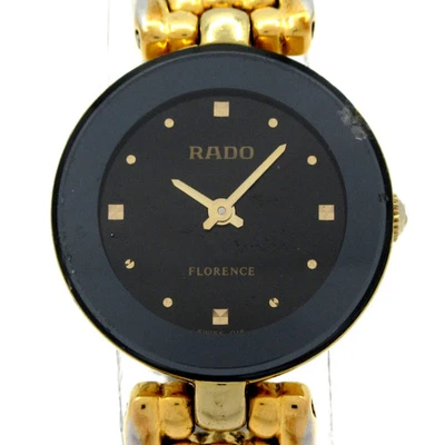 Auth RADO Florence 153.3678.2 0******* Gold Women's Wrist Watch - Image 1 of 4