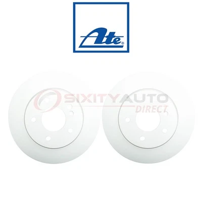2 pc ATE Rear Disc Brake Rotor for 2003-2005 Mercedes-Benz C240 - Braking bv Foto 1 de 4