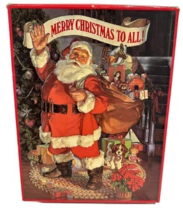 Vintage Springbock A Very Merry Christmas To All 500-teiliges Puzzle beschädigt offene Verpackung 80er Jahre - Bild 1 von 11