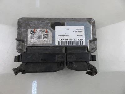 SKODA FABIA I Combi 6Y5 Unité de Contrôle 03C906024AB Petrol 59kw 2007 32791841 - Immagine 1 di 4