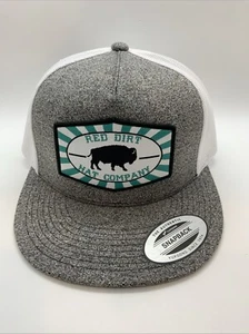 Rote Schmutzmütze TÜRKIS STACHNUSS grau weiß Netz Trucker Patchkappe RDHC-213 - Bild 1 von 4
