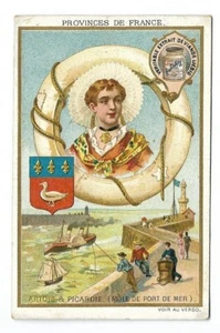 Artois & Picardie - Môle de port de mer -- Chromo Liebig - Trade card - Picture 1 of 2