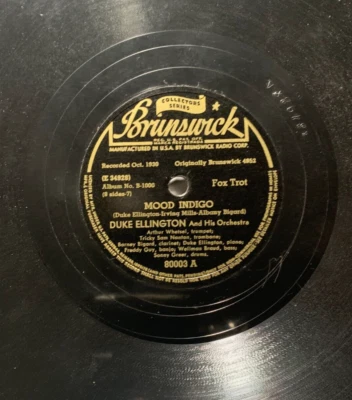 DUKE ELLINGTON / MOOD INDIGO / WALL STREET WAIL 78 RPM BRUNSWICK RECORD A4 Foto 1 de 3
