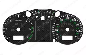 Seat Ibiza 6L Diesel Carbon Dial Cards 8 Colours Gauges - Picture 1 of 8