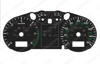 Seat Ibiza 6L Diesel Carbon Wählscheiben 8 Farben Messgeräte - Bild 1 von 4
