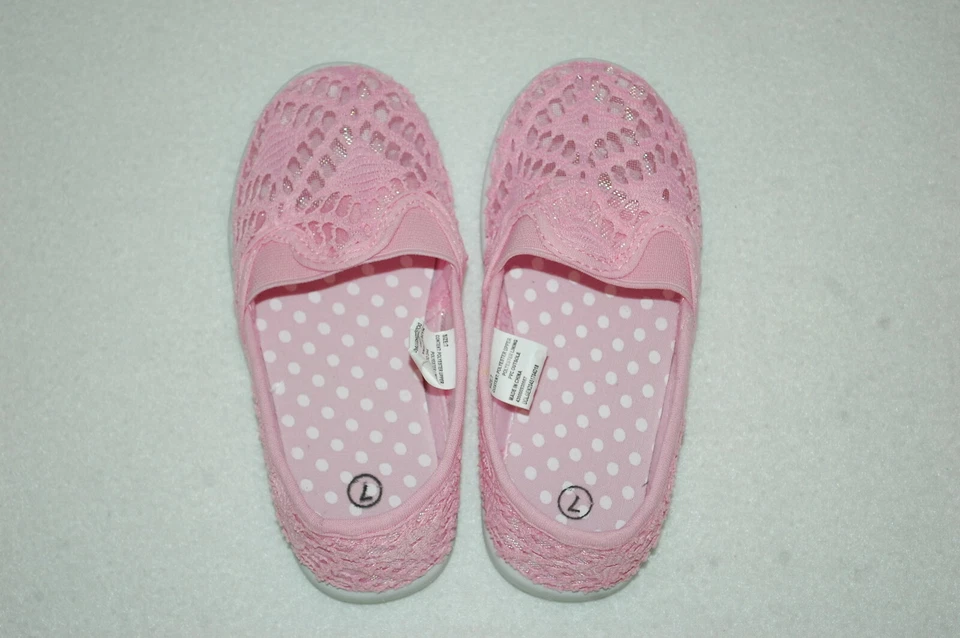 Bebé Niño Niñas MOCASINES ROSA CROCHET PRIMAVERA VERANO DESLIZABLES EN CUBIERTA DE BARCO TALLA 9 Foto 1 de 1