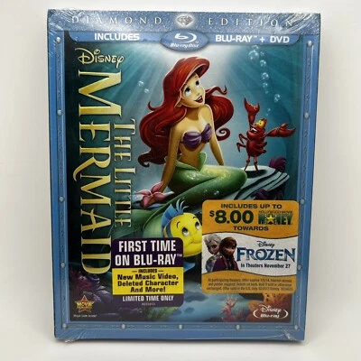 Disney The Little Mermaid Sealed Blu Ray Diamond Edition New - Image 1 of 2