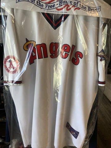 Rare Vintage 2002 World Series Majestic Anaheim Angels Jersey Men 3XL 1961 Patch Cover