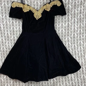 womens 5 vintage Rampage red purple velvet A line Dress Babydoll tulle Petticoat - Bild 1 von 11