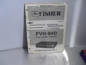 Original Fisher FVH-940 Videorecorder Service Manual - Bild 1 von 2