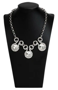 Paparazzi Blockbuster Necklace - Hypnotized - Silver - Picture 1 of 11