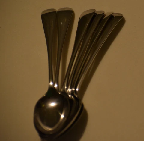 Six Antique Sterling Silver George V Spoons Hallmarked Sheffield 1917 Cover