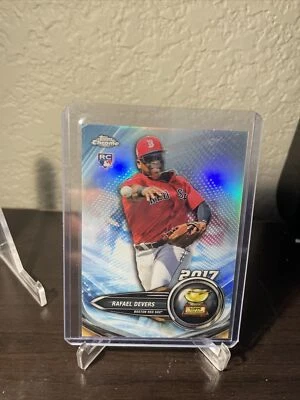 2017 Topps Chrome Rafael Devers CARTÃO DE NOVATO Topps Conjunto de Fábrica Rookie Cup SP Raro - Imagem 1 de 4
