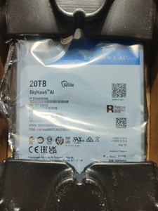 New Seagate SykHawk AI 20 TB SATA hard drive. ST20000VE002 - Photo 1/1