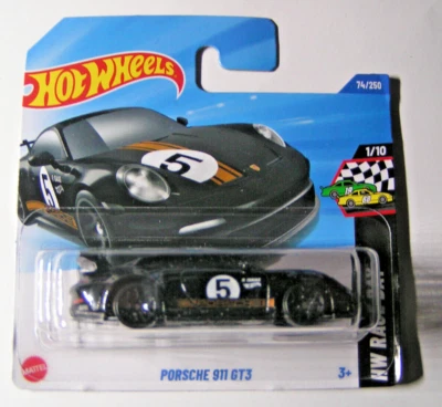 Hot Wheels - Porsche 911 GT3 - Cup Edition - Schwarz - HW Race Day 2025 - HYX17