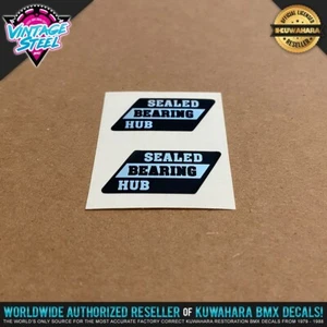 SUNTOUR Sealed Bearing Hub BMX Decal Stickers (Black) - Araya Ukai Rims Wheels - Picture 1 of 2