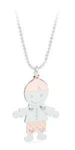 Sagapo Collana Lunga con ciondolo a forma di Bimbo Maschietto SPP04 S'agapo - Foto 1 di 2