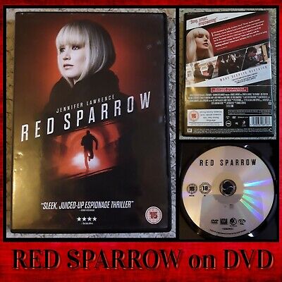 RED SPARROW Movie On R2 DVD Jennifer Lawrence. Russian Spy Thriller. Black Widow • 1.20£