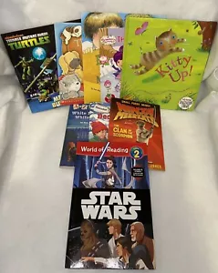 Mixed Level Lot of 9 Children's Kids Books Star Wars Strawberry Shortcake Pre-K - Foto 1 di 11