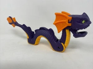 Fisher Price Imaginext Purple Mythical Sea Serpent Dragon Monster 9 Inch WORKING - Picture 1 of 3