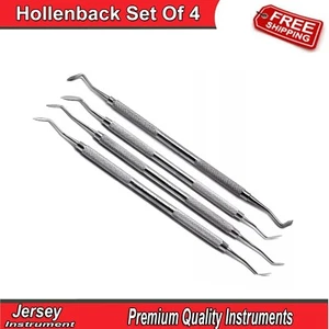 4 PCS Hollenback Carver Dental Amalgam Plugger Wax Modeling Restorative Tools CE - Picture 1 of 4