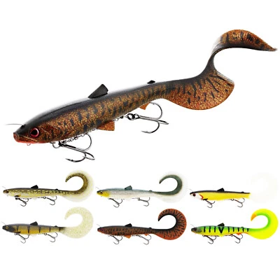 Westin Bullteez Curltail Inline 33cm 230g Hecht Swimbait Big Bait Gummi Aal - Bild 1 von 4