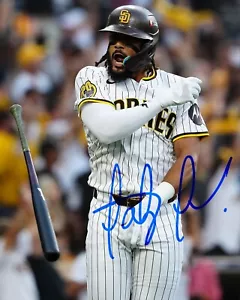 Fernando Tatis Jr Bate Abatible Padres de San Diego Automático 8x10 MLB Foto de Béisbol REIMPRESIÓN - Imagen 1 de 1