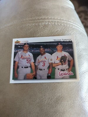 Rookie Threats 1992 Upper Deck #702 St. Louis Cardinals - Image 1 of 2