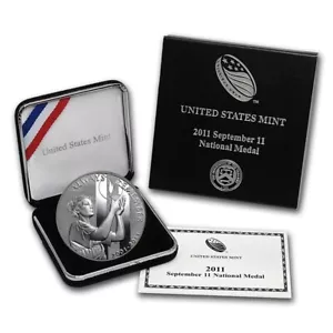 2011-W $1 September 9/11 Medal Commemorative Silver Dollar PF OGP- U2668 - STOCK - Picture 1 of 1