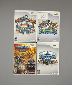 Nintendo Wii Lot Of 4 - Skylanders Giants Swap Force Super Chargers Spyros Works - Picture 1 of 22
