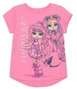 LOL Surprise Fashion Dolls Short Sleeves T-shirt Pink Size 6 NWT - Picture 1 of 7
