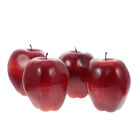 4 pièces modèle de fruit serpent rouge chaux fausse pomme mousse décoration-PM