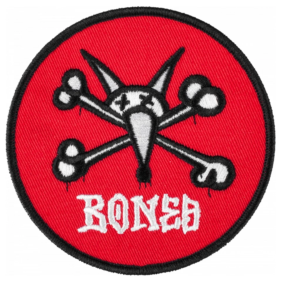 Powell Peralta Skateboard Patch Vato Rat Red Embroidered Iron /Sew On