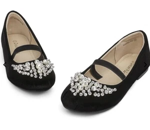 Ballerina Ballet Flats GIRL’S 13 Dress Shoes Party Dance Christmas Fancy Holiday - Picture 1 of 8