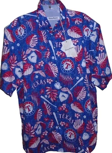 Tommy Bahama Texas Rangers baseball shirt Medium NEW - Picture 1 of 2