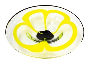 David Goldhagen 1980 Signed Blown Art Glass Centerpiece Bowl Vase Sculpture - Picture 1 of 7