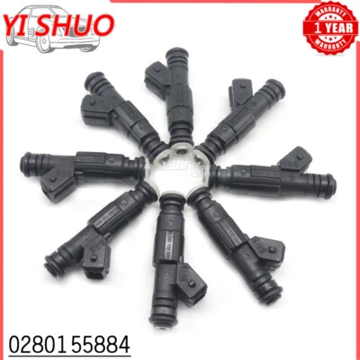 适用于雪佛兰/吉姆西 K2500 K3500 C3500 C2500 8 件套升级燃油喷射器 0280155884 — 第 1/4 张图片